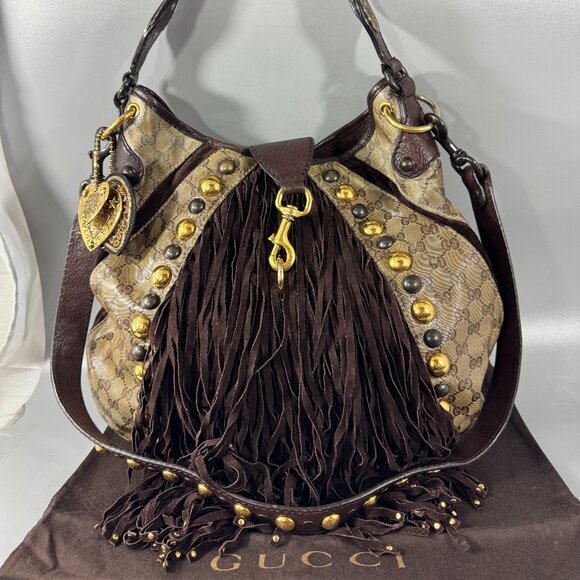 100% Authentic Gucci GG Crystal Indy Shoulder Bag - Picture 2 of 14